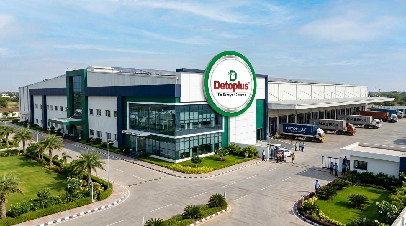 Detoplus Modern Detergent Manufacturing Plant Campus in Gujarat